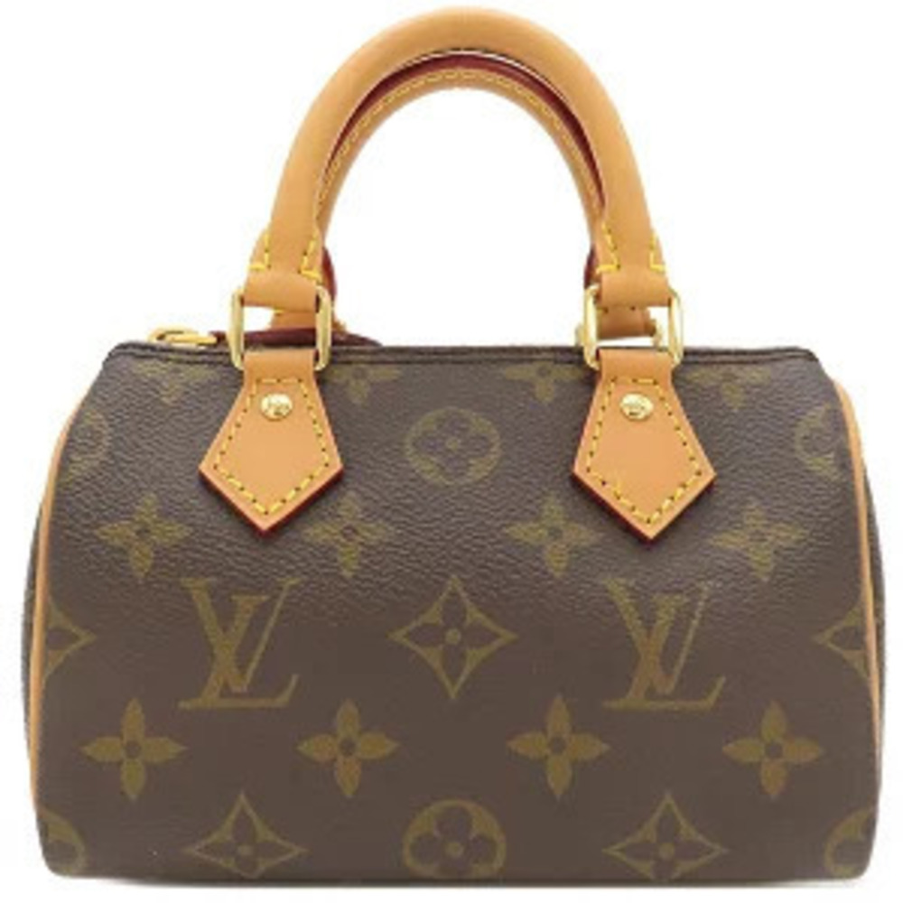 Louis Vuitton Speedy Bag Monogram Canvas Shoulder Handbag Brown